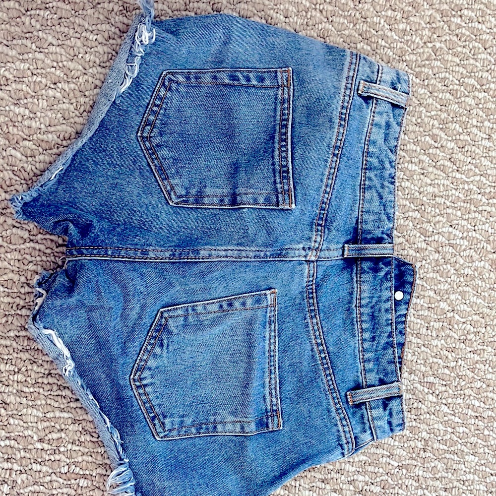 High Rise Jean Shorts - Picture 3 of 4